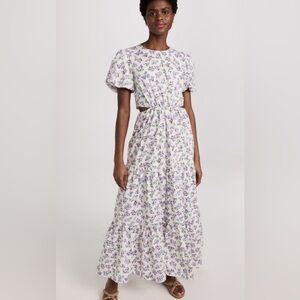 Wayf plaza cutout tier maxi dress- nwt